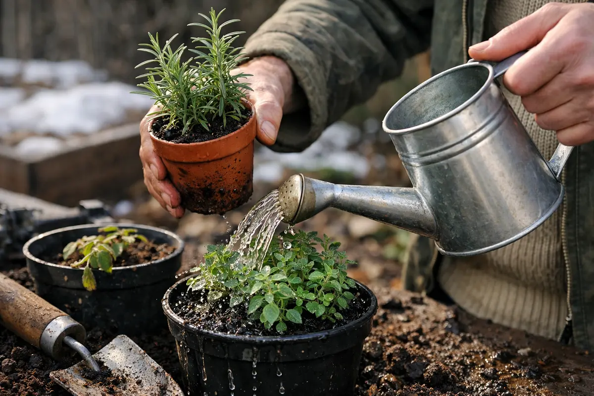 how to treat root rot in water herbs properly during winter months