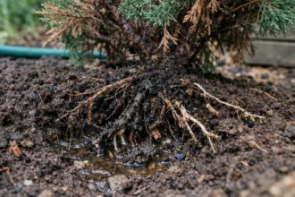 how to treat root rot in with unhealthy roots showing in soil