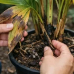 how to treat root rot in with damaged foliage in outdoor soil