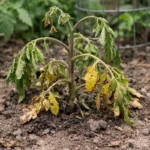 how to treat stunted growth in wilting visibly in real garden soil