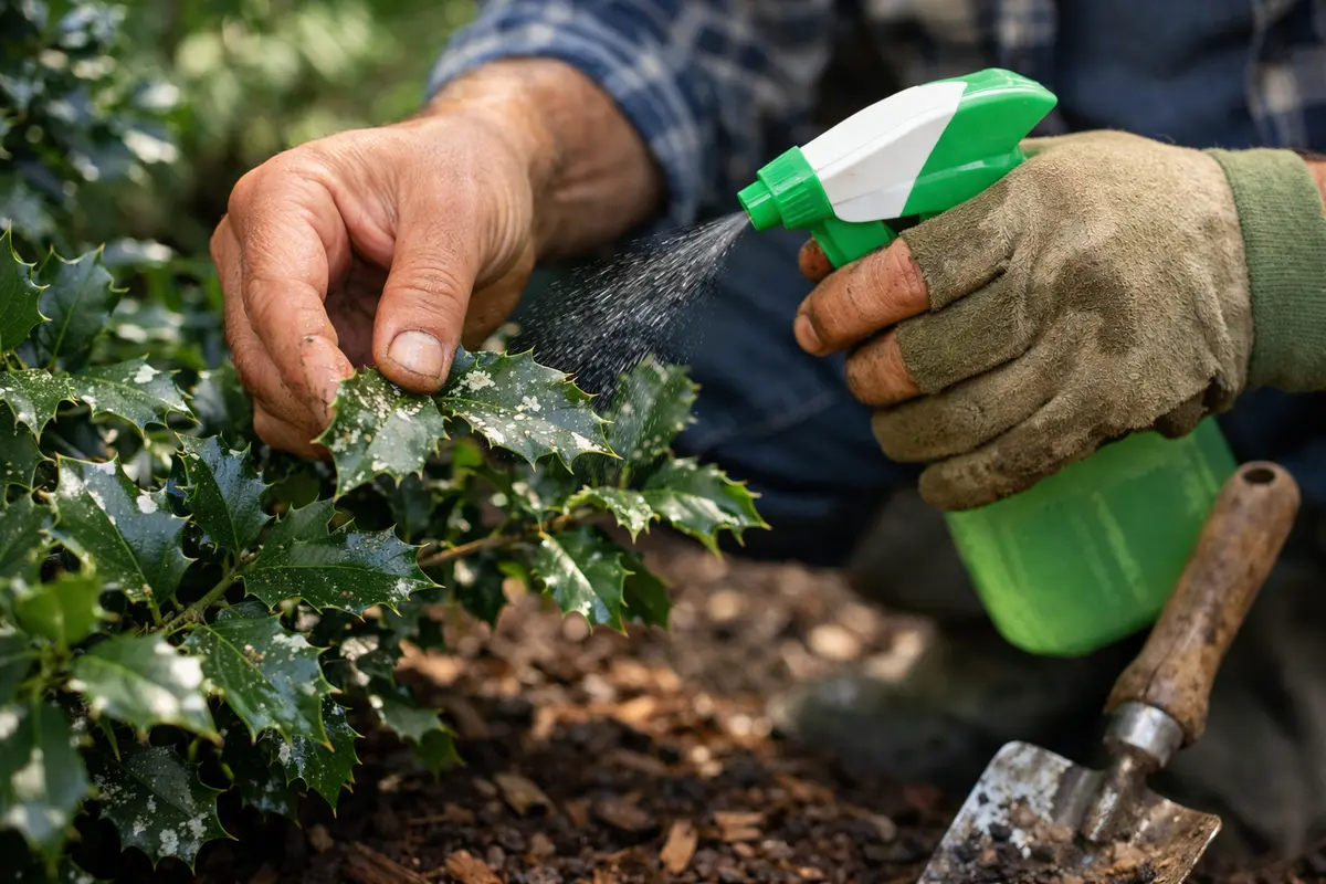 how to treat white spots treat white spots on holly leaves quickly