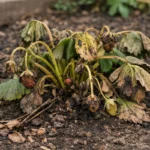 how to treat wilting strawberries after wilting visibly in real garden soil
