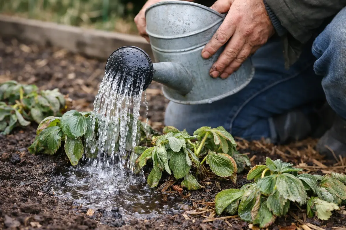 how to treat wilting strawberries after water thoroughly to revive wilting strawberries