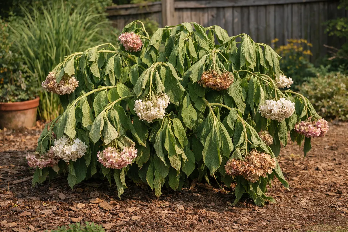 How to treat drooping hydrangeas in hot weather before wilting (How to treat drooping hydrangeas in hot weather) Featured ima
