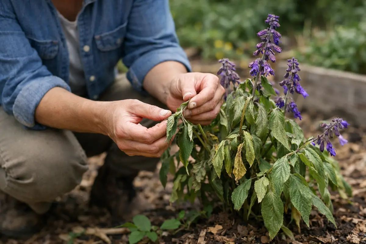 How to treat wilting salvia after transplant shock in containers (How to treat wilting salvia after transplant shock) Feature