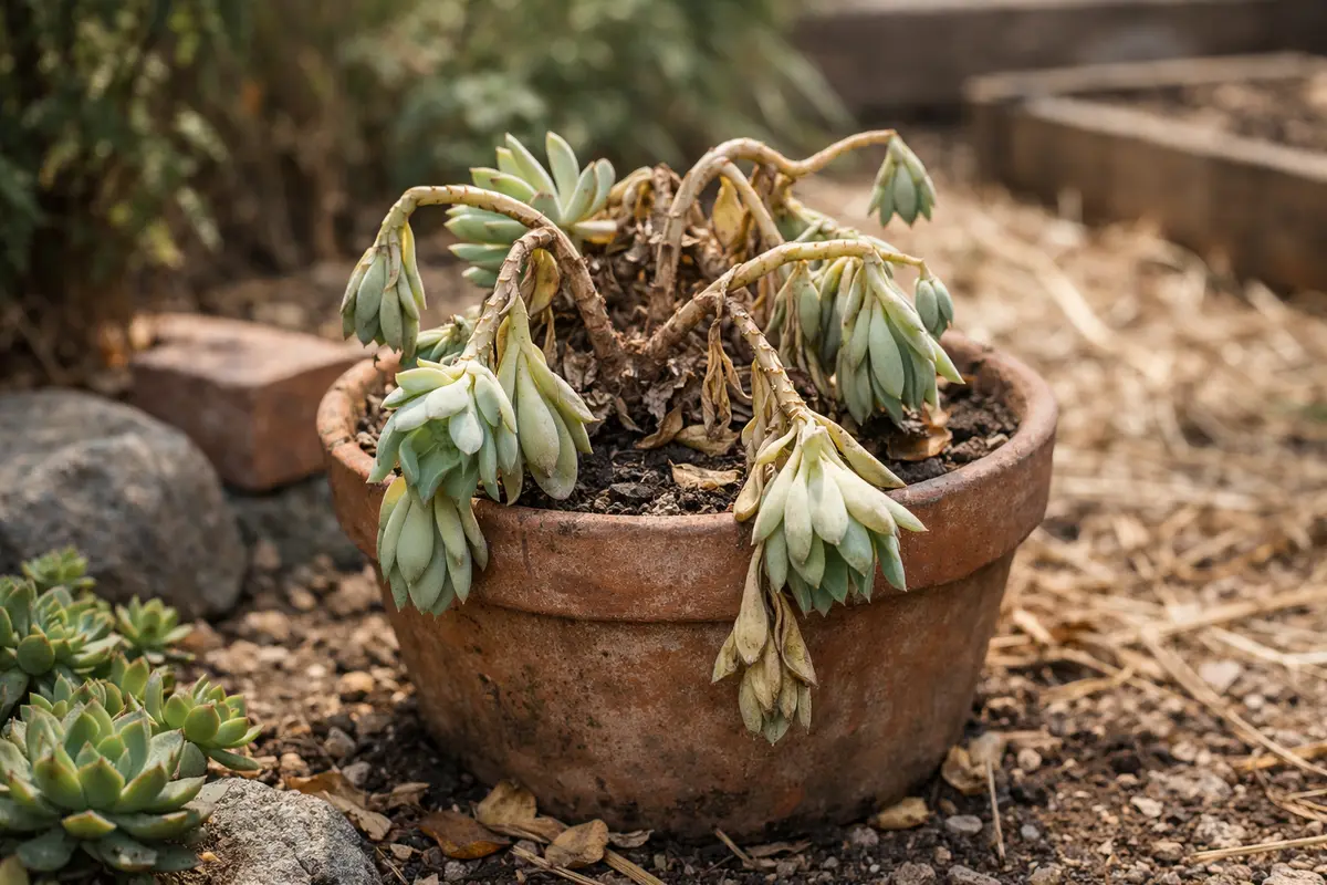 How to treat wilting succulents in hot weather when roots can't breathe (How to treat wilting succulents in hot weather) Feat