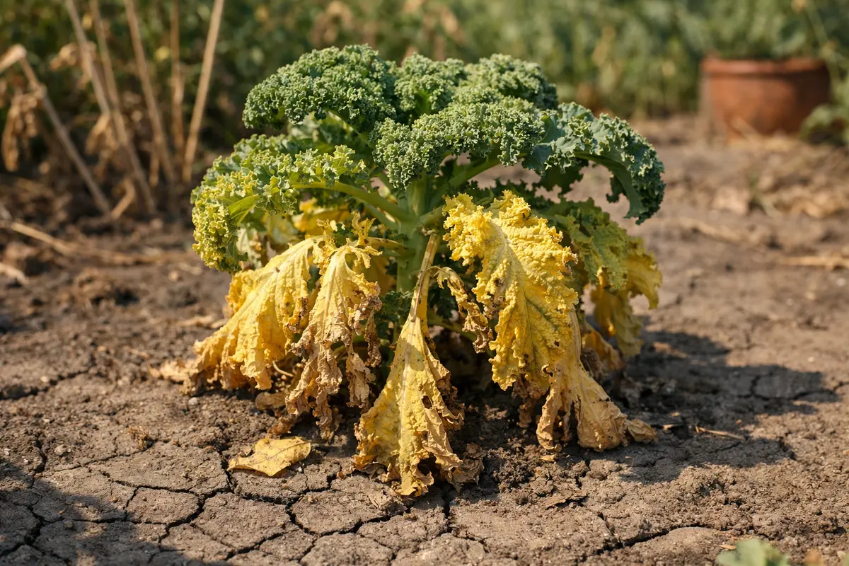 What to do when your kale plants turn yellow in heat after flowering (What to do when your kale plants turn yellow in heat) F