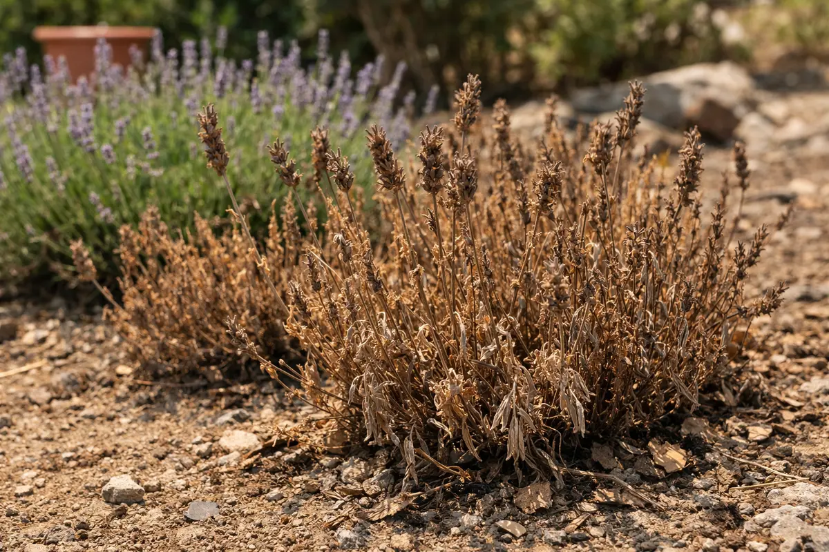 What to do when your lavender plants turn brown during drought after rai (What to do when your lavender plants turn brown dur