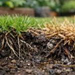 What to do when my lawn has yellow spots from overwatering when soil sta (What to do when my lawn has yellow spots from overw