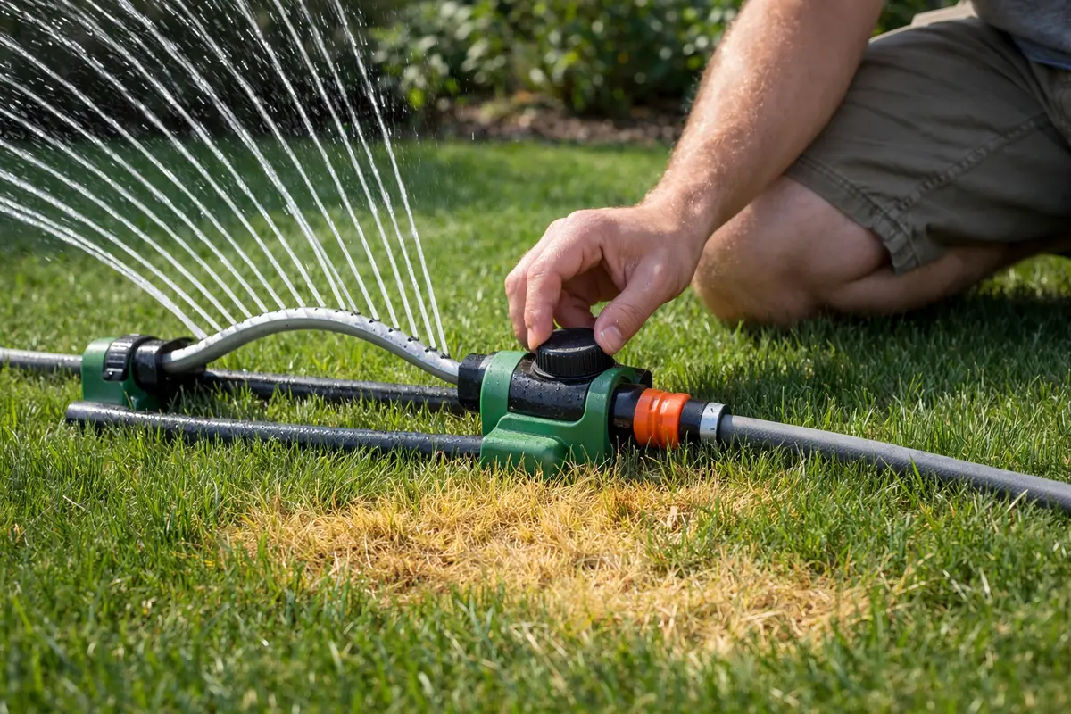 Step 4 – Adjust Watering Schedule to Avoid Yellow Spots What to do when my lawn has yellow spots from overwatering Section il