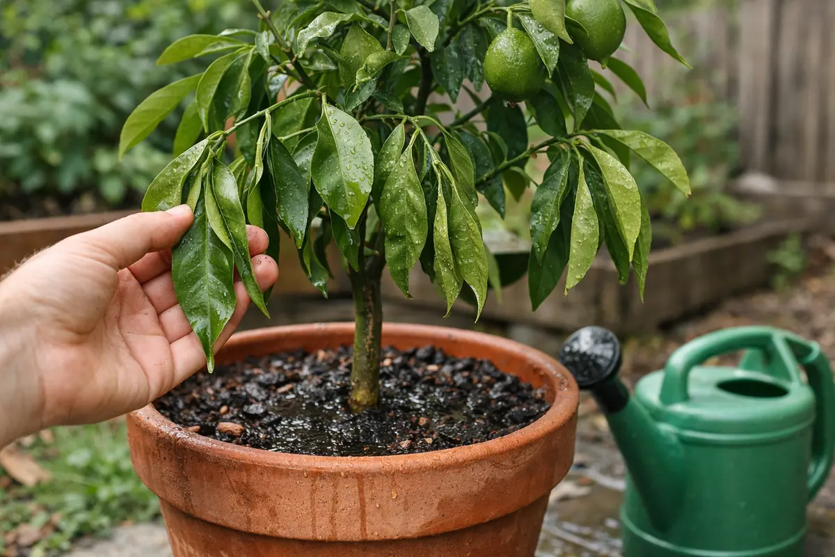 What to do when lime tree shows drooping leaves after watering in poorly (What to do when lime tree shows drooping leaves aft