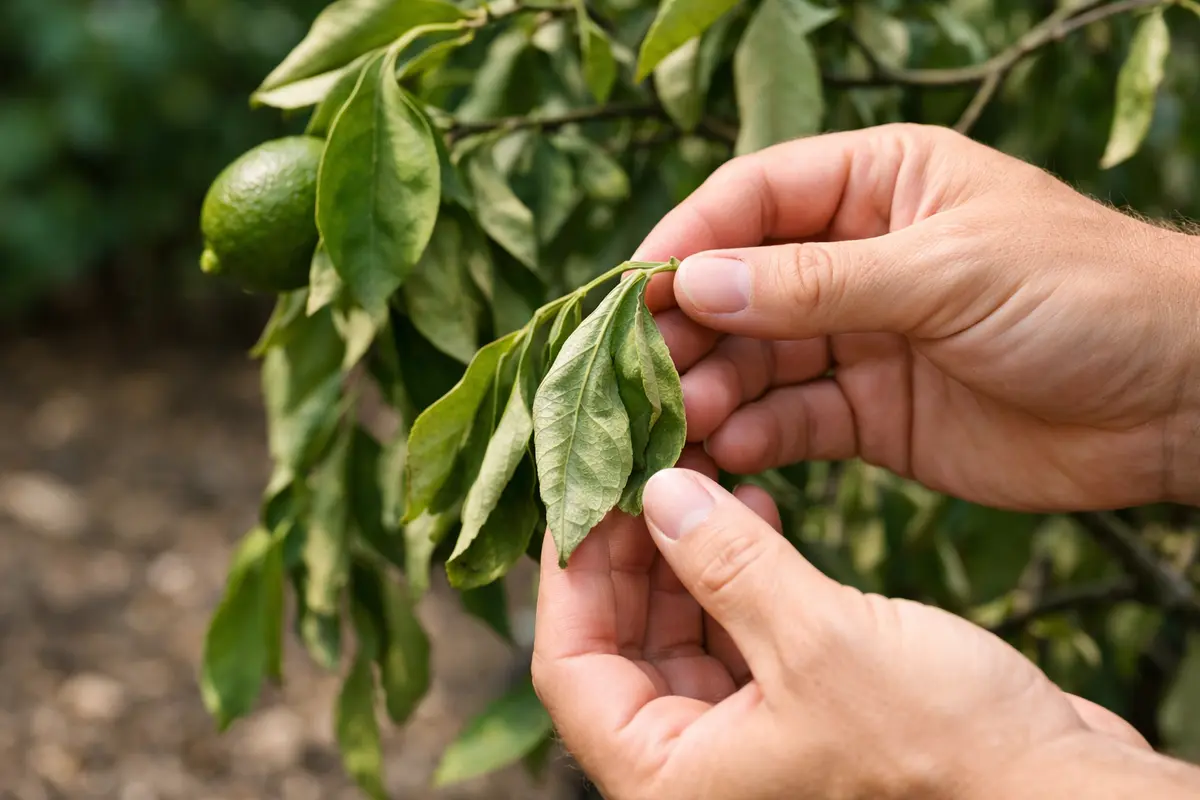 Step 1 – Inspect Lime Tree Leaves for Immediate Wilting What to do when lime tree shows drooping leaves after watering Sectio