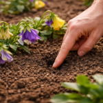 pansy flowers starting to droop after a week checking soil moisture by hand
