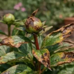 Why are my peony buds turning brown in hot weather when crowded (Why are my peony buds turning brown in hot weather) Featured
