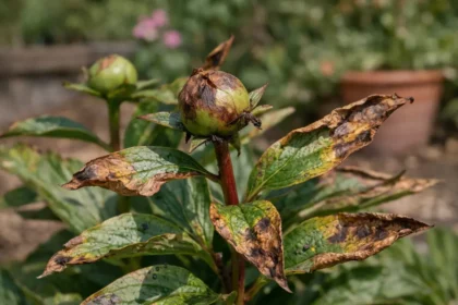 Why are my peony buds turning brown in hot weather when crowded (Why are my peony buds turning brown in hot weather) Featured