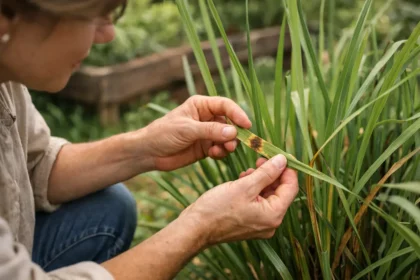 How to prevent brown patches in lemongrass after heavy rains when roots (How to prevent brown patches in lemongrass after hea