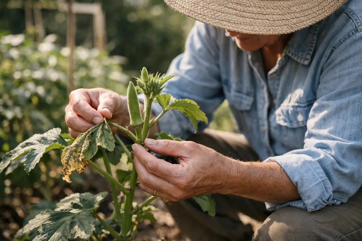 How to prevent wilting in okra after exposure to harsh sun under dense c (How to prevent wilting in okra after exposure to ha