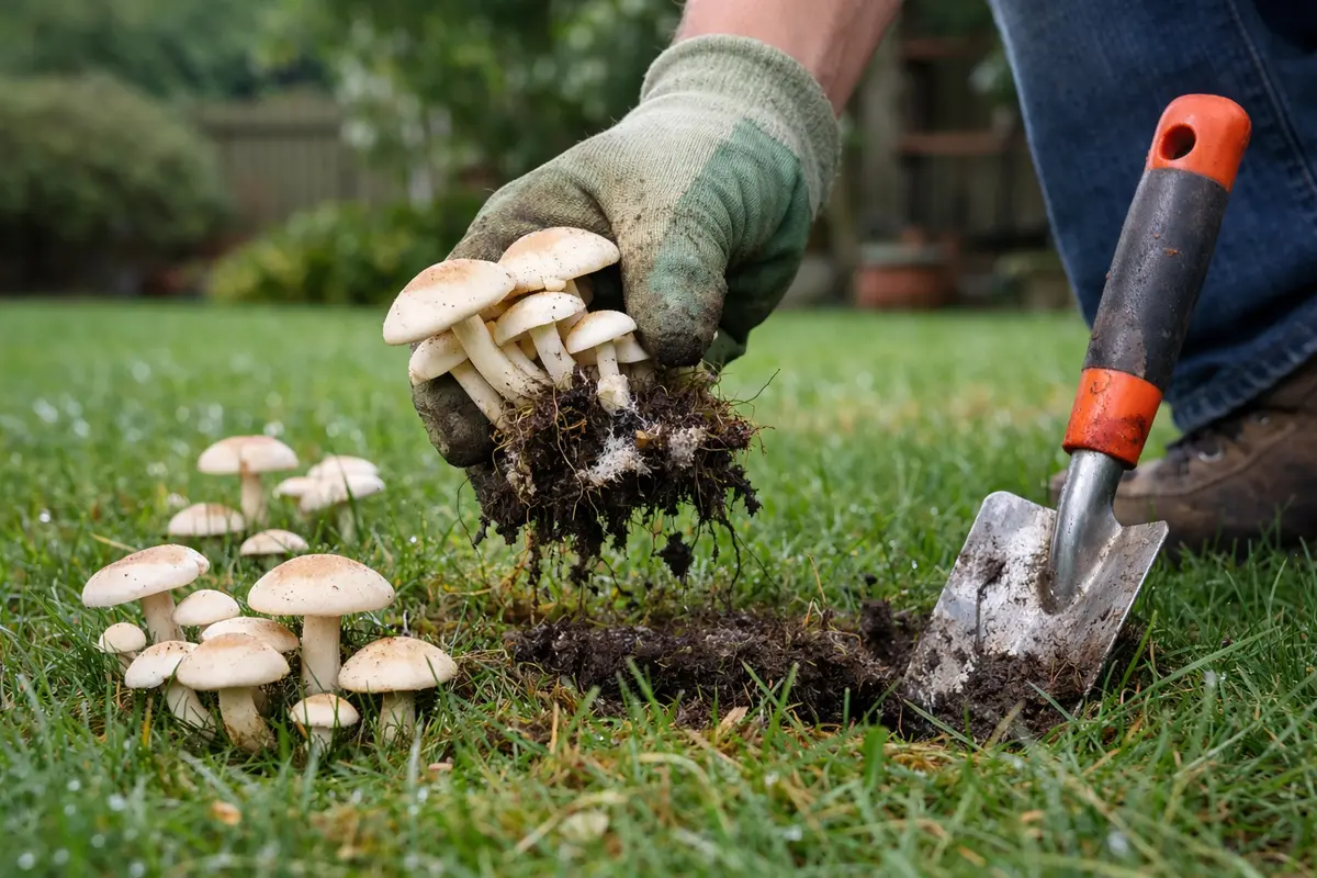How to remove fungus from lawn after weeks of rain during spring (How to remove fungus from lawn after weeks of rain) Feature