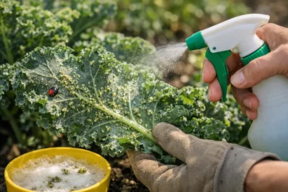 How to stop aphids on kale plants during summer on young leaves (How to stop aphids on kale plants during summer) Featured im