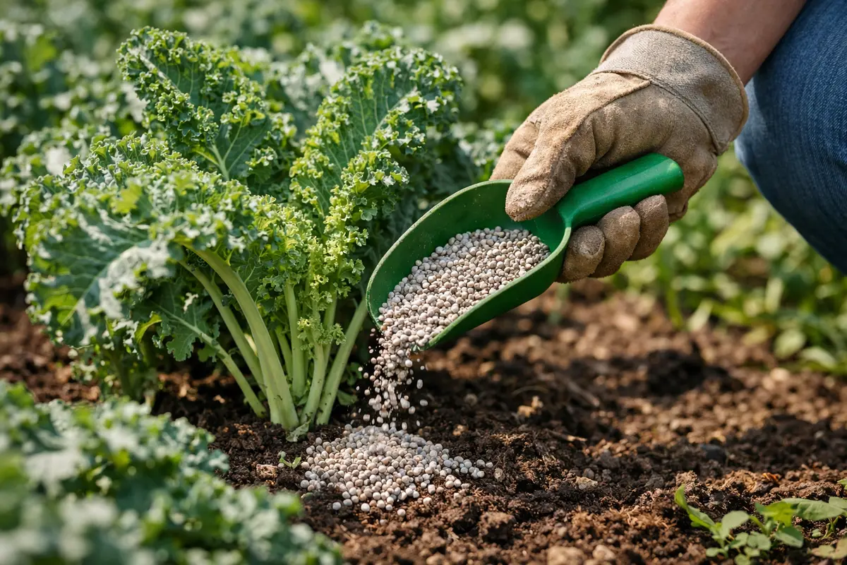 Step 3 – Fertilize Kale to Boost Recovery How to stop aphids on kale plants during summer Section illustration.