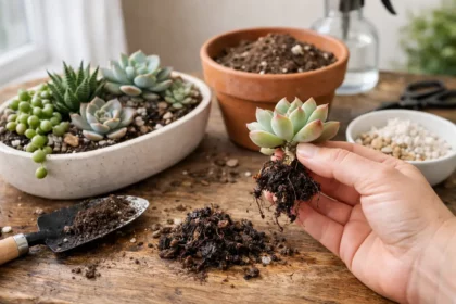 How to stop root rot in indoor succulent arrangements when drainage fail (How to stop root rot in indoor succulent arrangemen