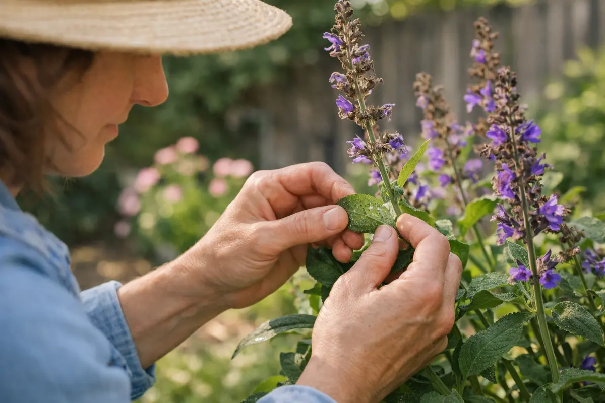 How to treat aphids on salvia after spring blooming when foliage wilts (How to treat aphids on salvia after spring blooming)