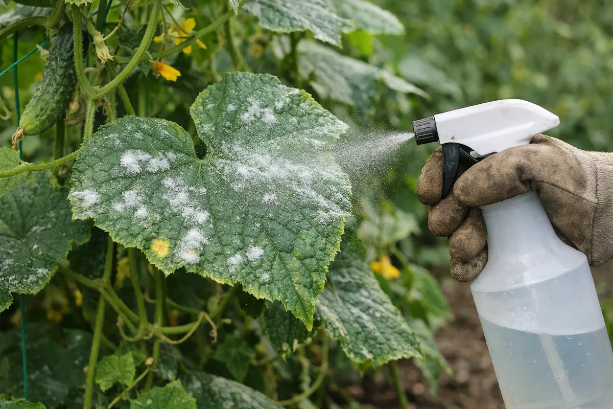 How to treat mildew on cucumber plants during humidity in dense planting (How to treat mildew on cucumber plants during humid