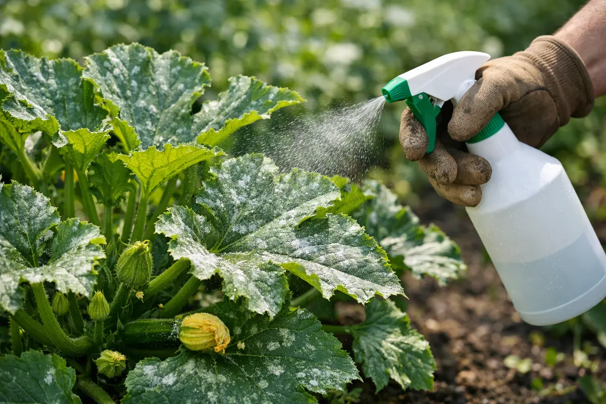 Step 4 – Prevent Powdery Mildew on Zucchini Leaves in Humid Weather from How to treat powdery mildew on zucchini leaves in hu
