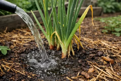 How to treat yellowing leaves on shallot plants while growing during hot (How to treat yellowing leaves on shallot plants whi