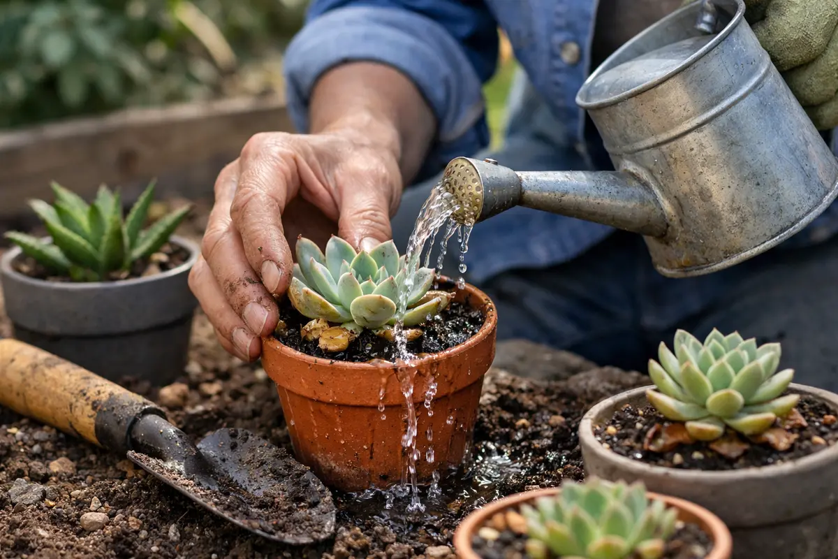 treating indoor succulent leaves turning water succulents correctly to prevent brown leaves
