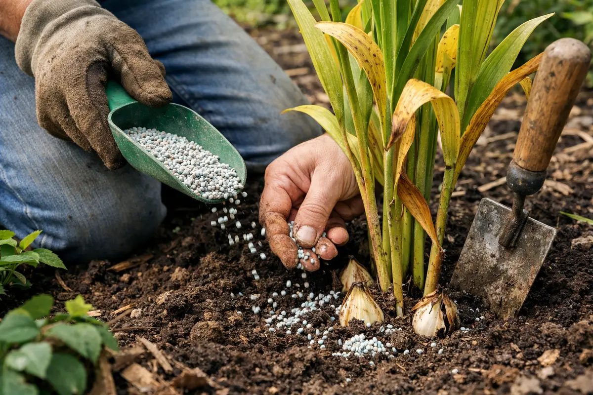 treating yellowing leaves on lily bulbs fertilize lily bulbs for green recovery