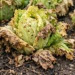 what to do after lettuce with visible browning or spots on leaves