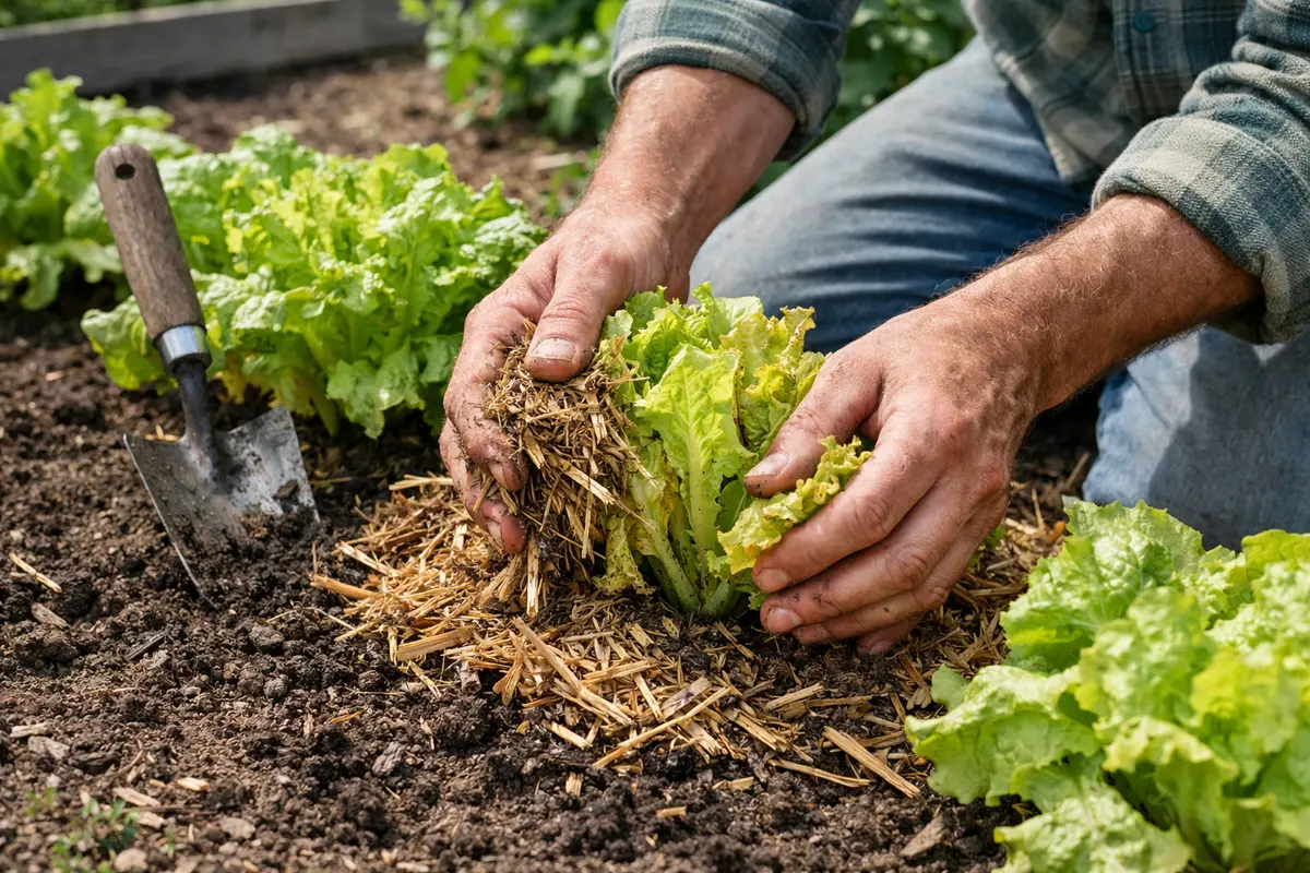 what to do after lettuce starts mulch lettuce to avoid summer stress