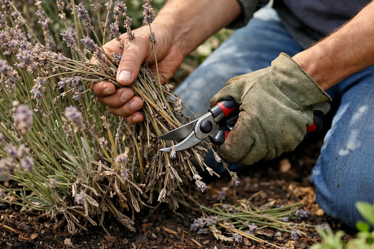 what to do if lavender plants droop trim back wilted lavender stems