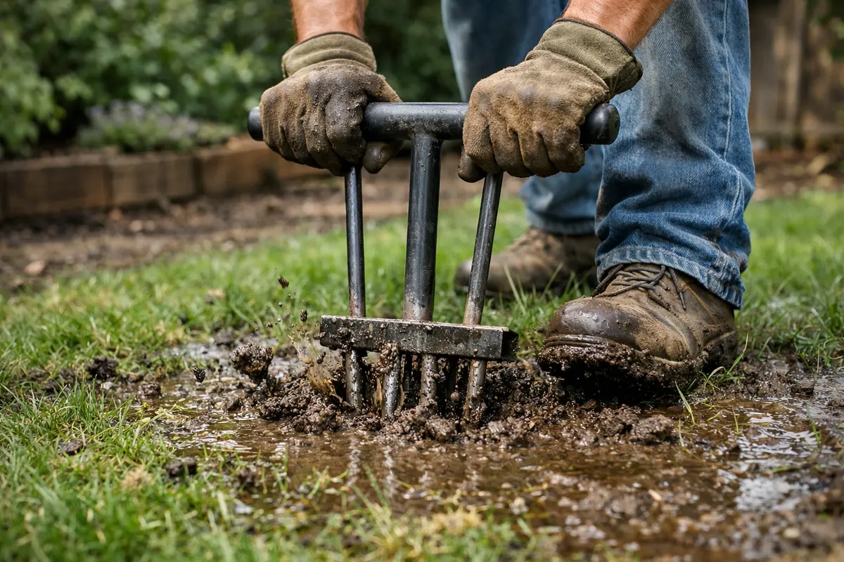 what to do if lawn gets aerate soil to aid lawn recovery