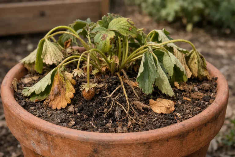 what to do if my strawberry wilting visibly in real garden soil
