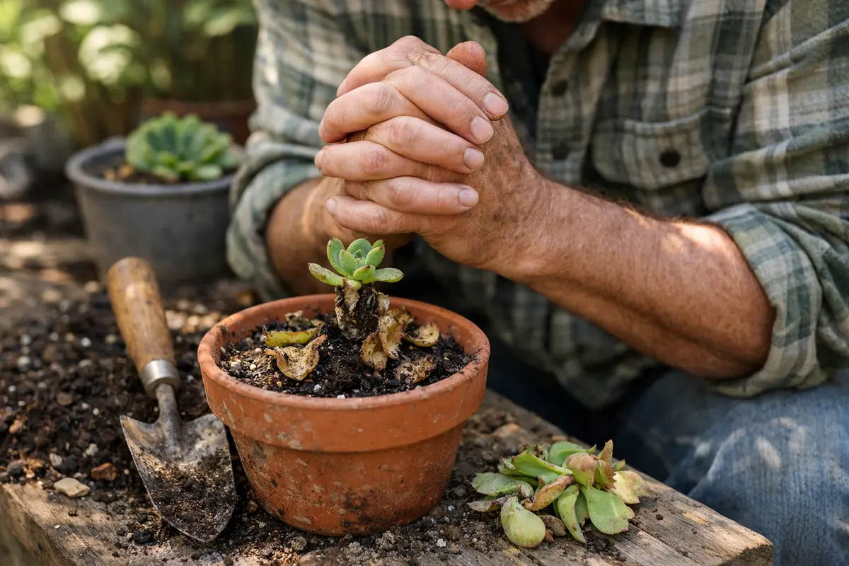 what to do if my pray for new growth in ailing succulents