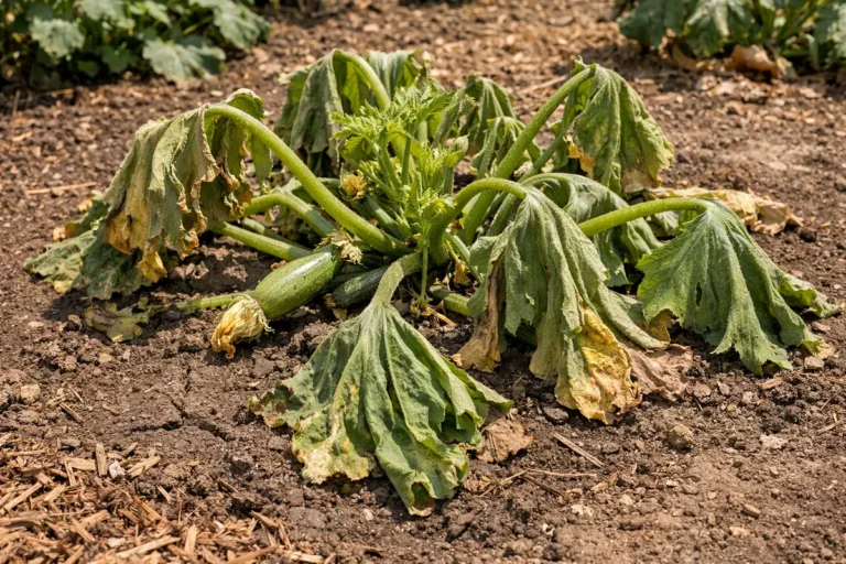 what to do if zucchini plants wilting visibly in real garden soil