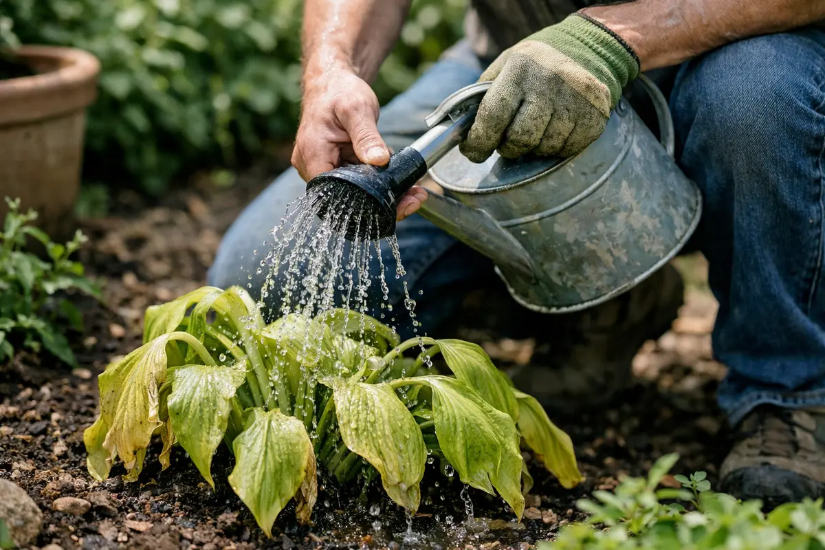 what to do when hosta leaves water hosta immediately to revive leaves