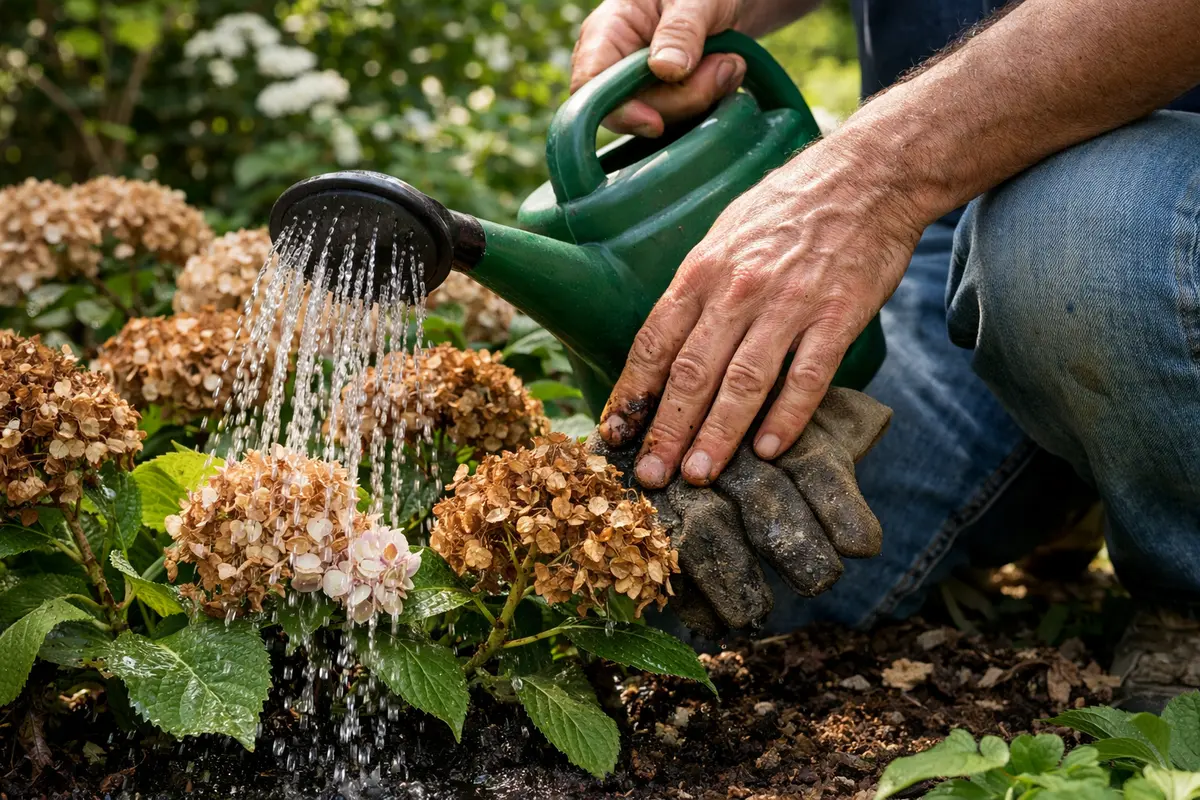 what to do when hydrangea blooms revive hydrangea blooms with proper watering