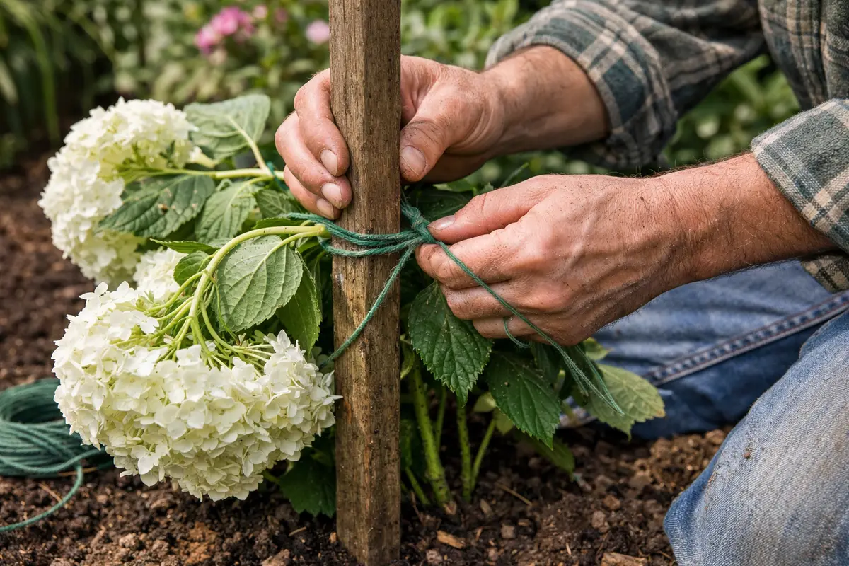what to do when hydrangeas droop during secure hydrangeas against strong winds