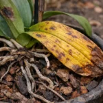 what to do when orchid with visible browning or spots on leaves