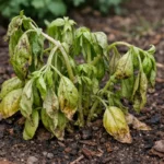 what to do when stunted growth wilting visibly in real garden soil
