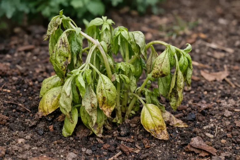 what to do when stunted growth wilting visibly in real garden soil