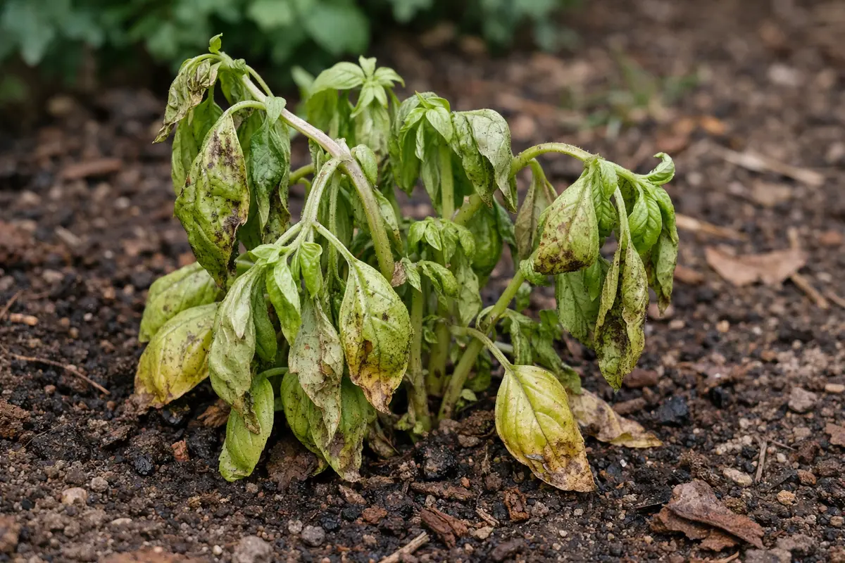 what to do when stunted growth wilting visibly in real garden soil