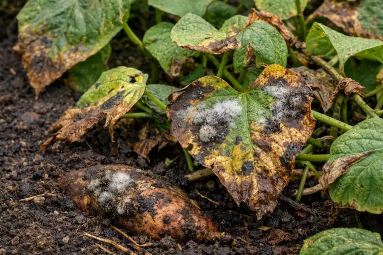 what to do when sweet with visible browning or spots on leaves