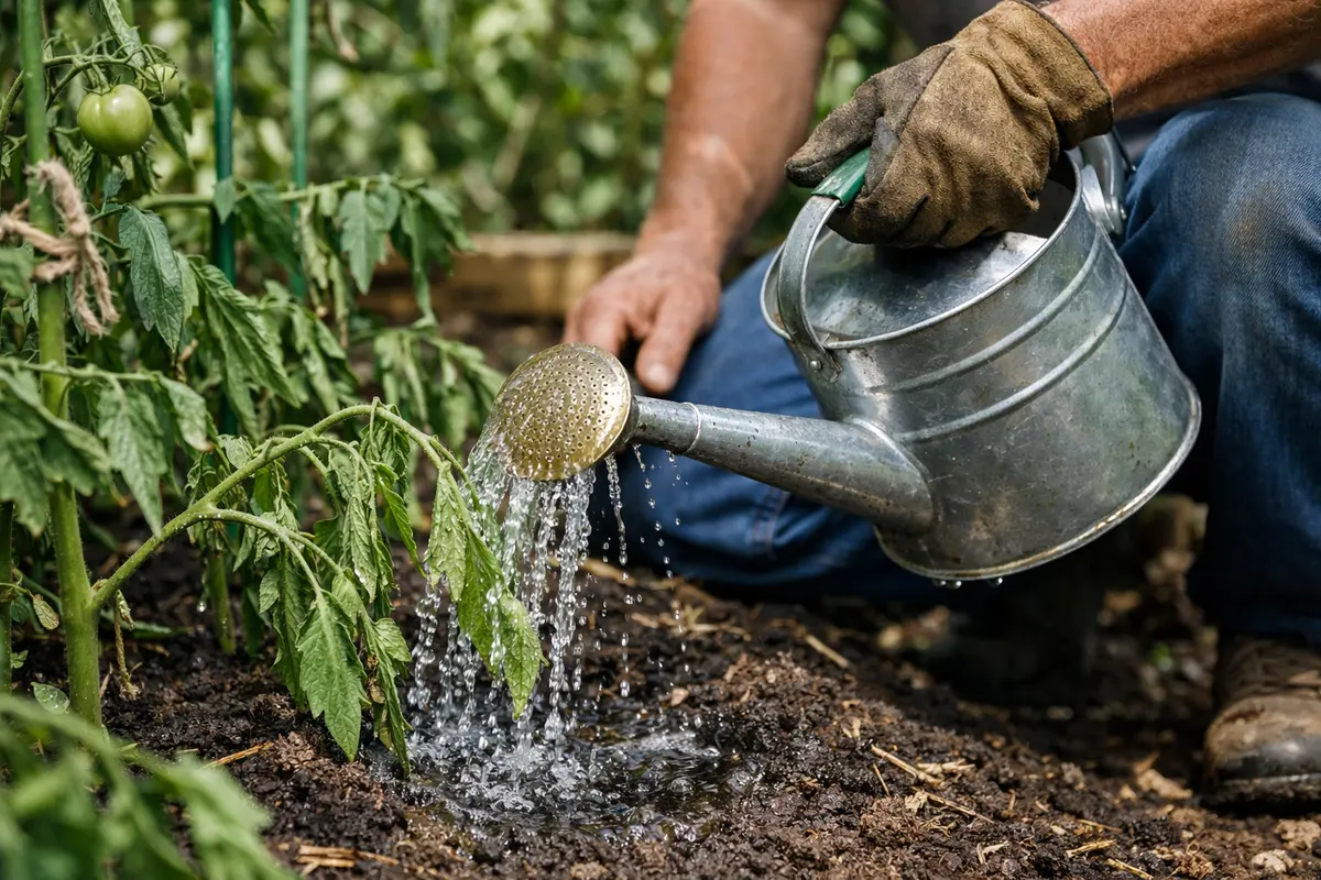 what to do when tomato plants water tomato plants to alleviate stress