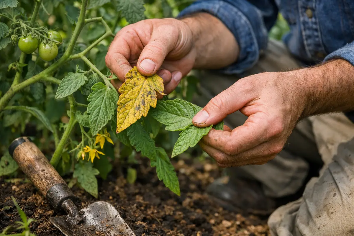 what to do when tomato plants turn inspect tomato leaves for symptoms