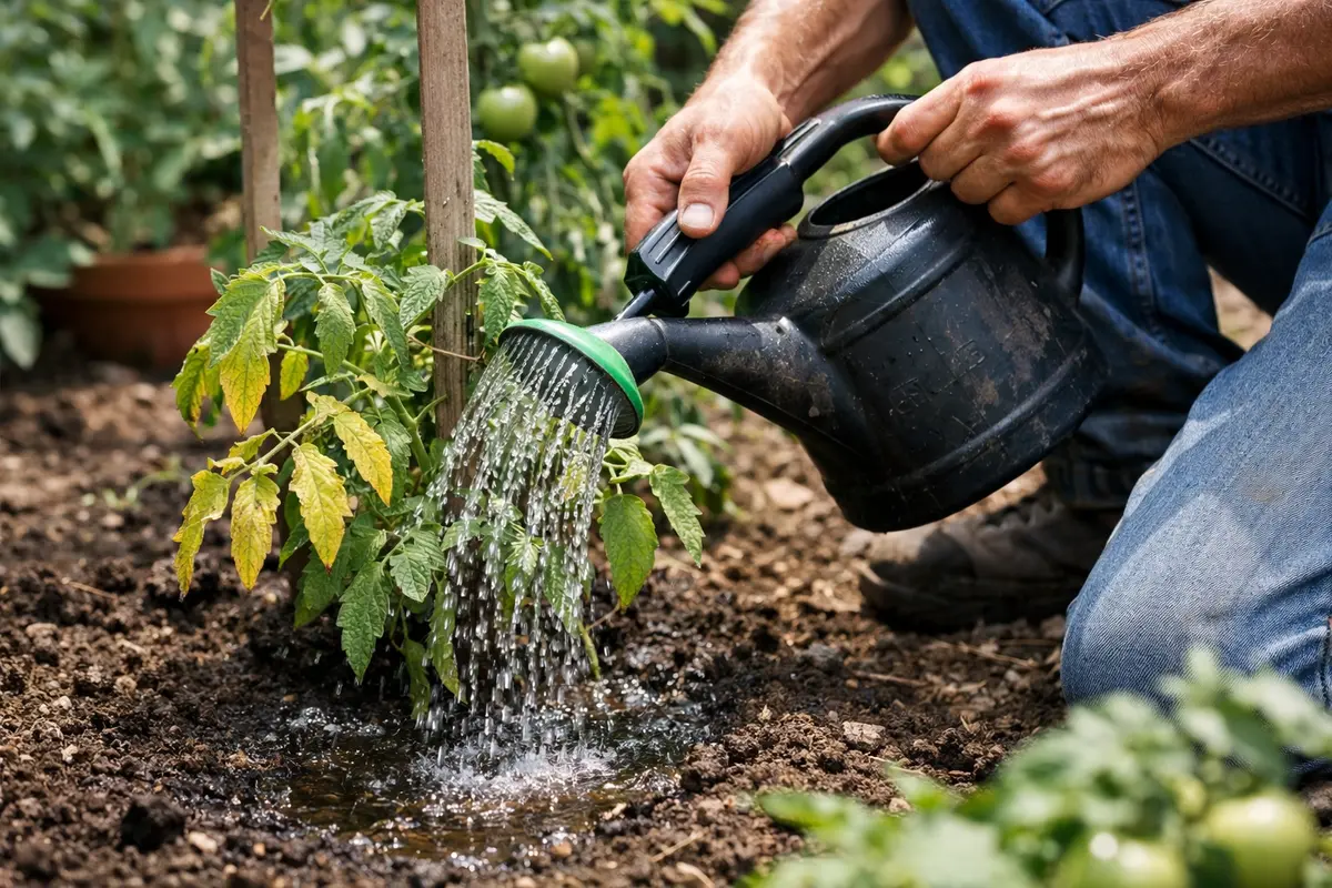 what to do when tomato plants implement proper watering techniques for tomatoes