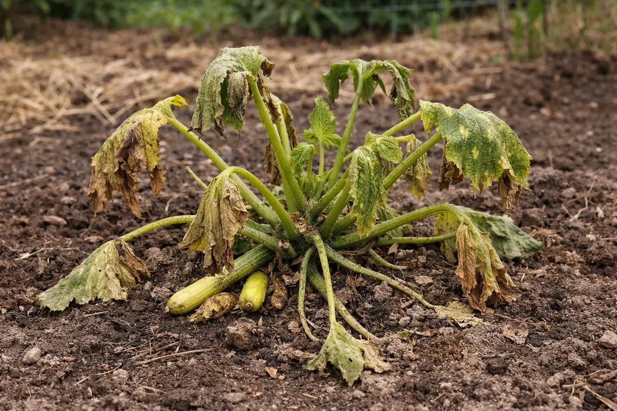 what to do when your zucchini wilting visibly in real garden soil